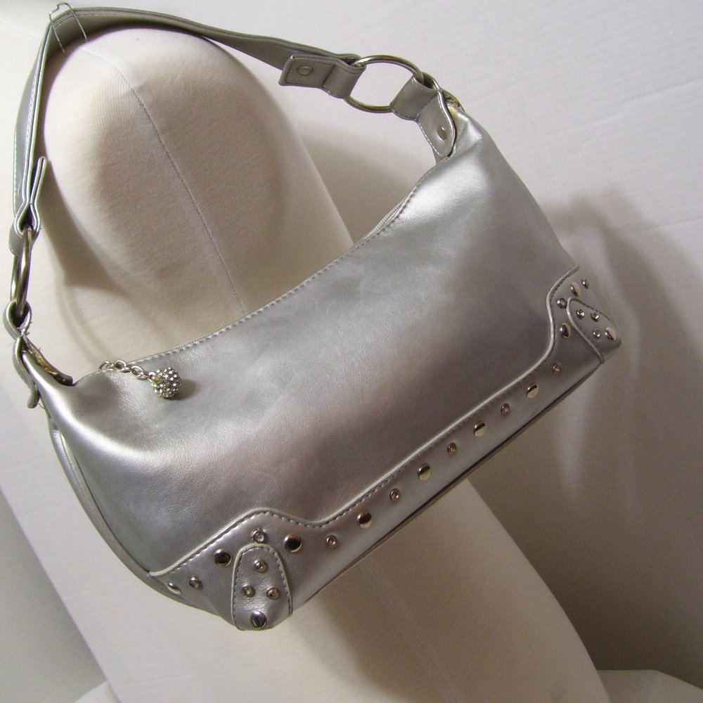 Fashion Handbag Matte Silver NWOT